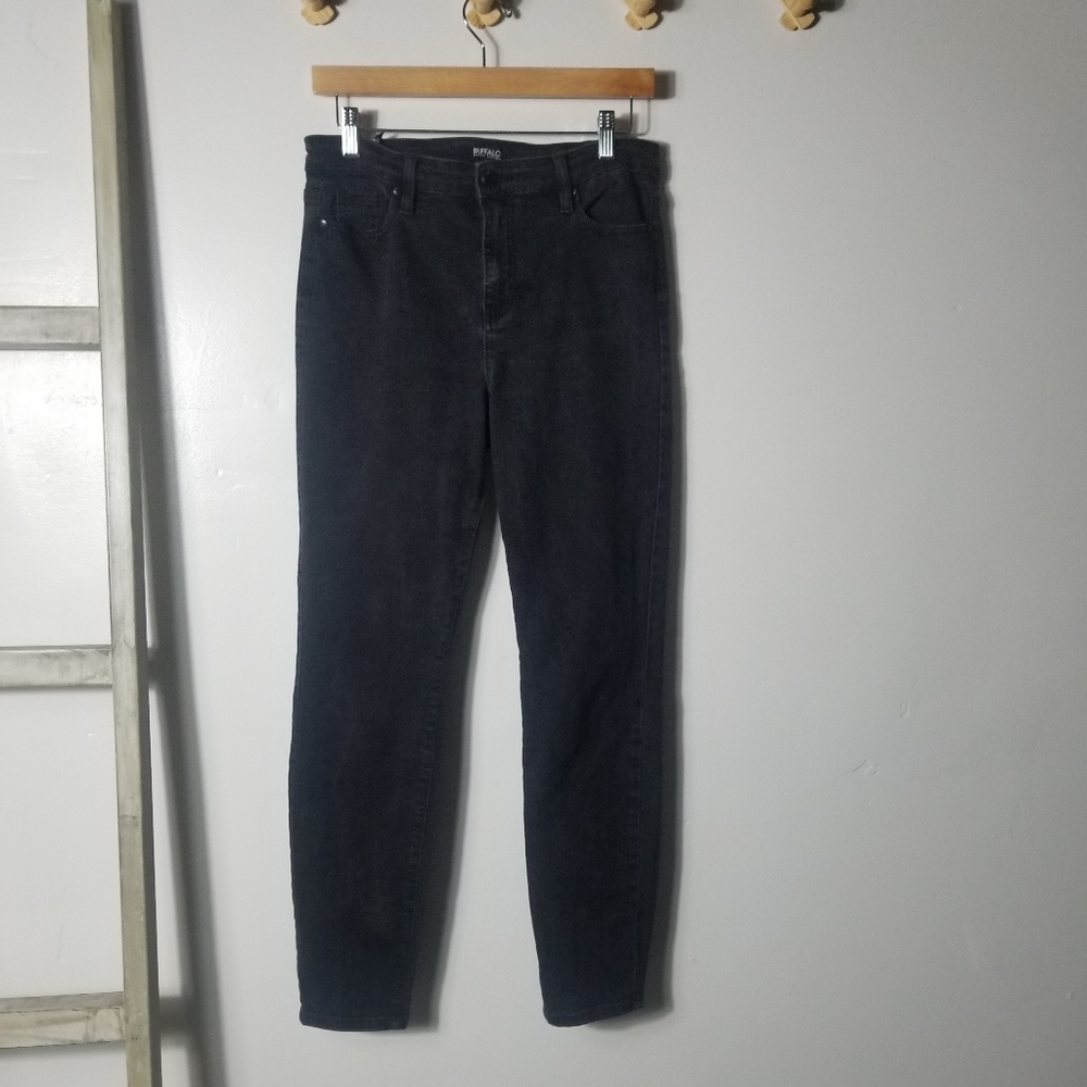 BUFFALO WOMEN'S HIGH RISE STRETCH SKINNY BLACK JEANS SIZE 8